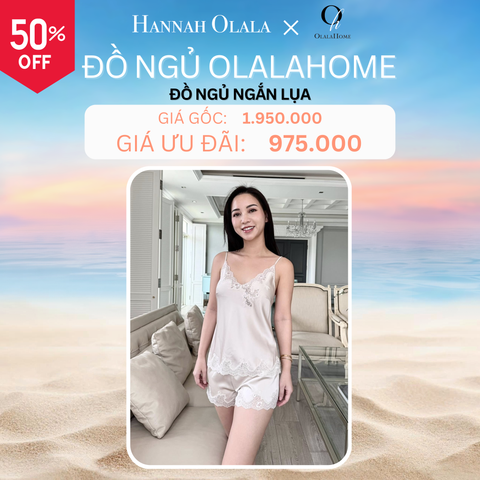  DEAL 4: ĐỒ NGỦ NGẮN LỤA - MÀU BE 