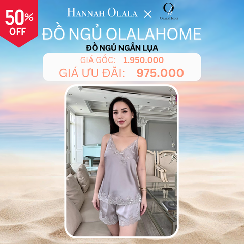  DEAL 3: ĐỒ NGỦ NGẮN LỤA - MÀU XÁM 