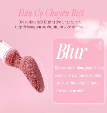  SON KEM HIỆU ỨNG MỜ LÌ CLIO VOLUMATE BLUR TINT 3.8G 