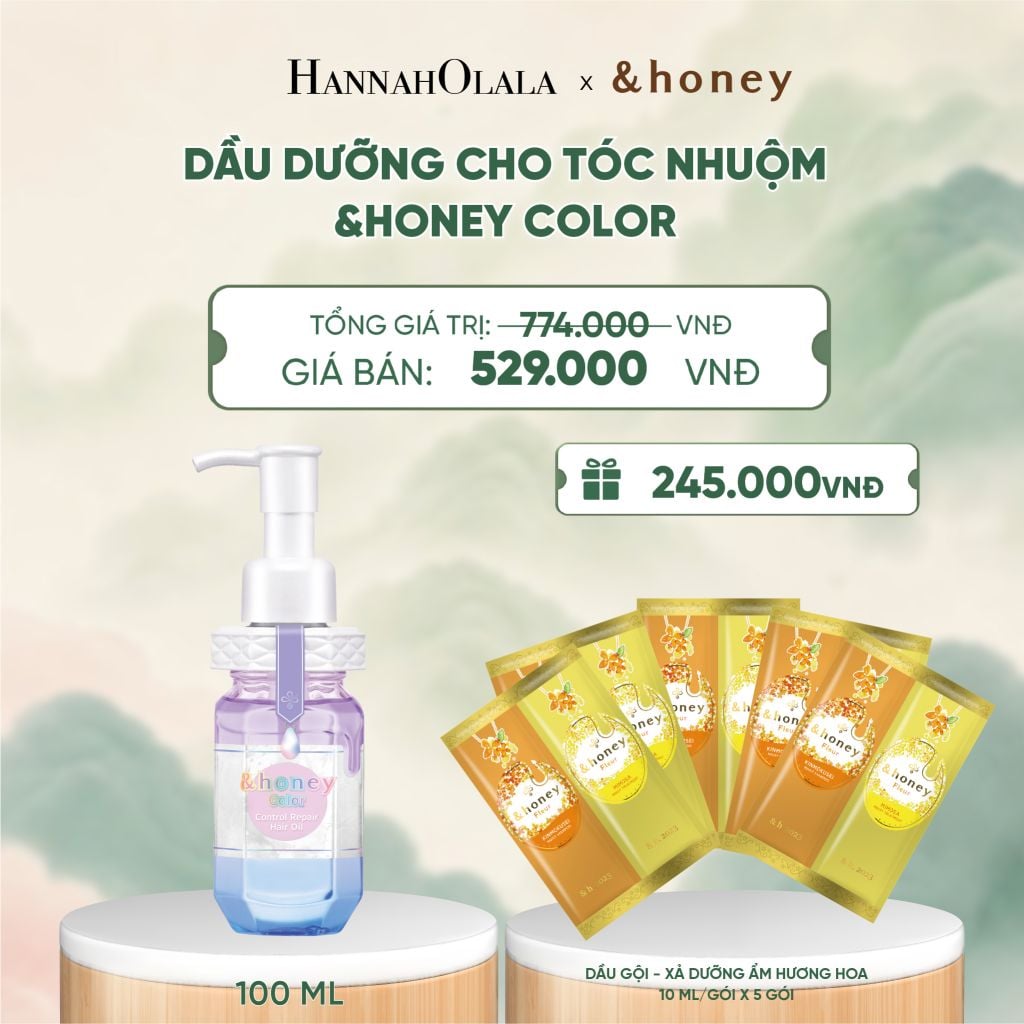  DẦU DƯỠNG CHO TÓC NHUỘM &HONEY COLOR - A655 