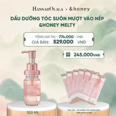  DẦU DƯỠNG TÓC SUÔN MƯỢT VÀO NẾP 3.0 &HONEY MELTY 100 ml - A657 