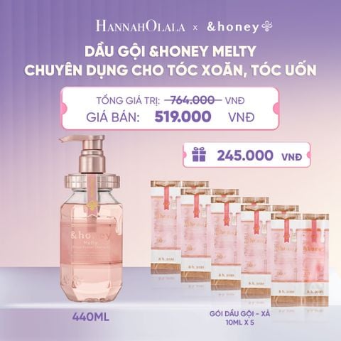  DẦU GỘI &HONEY MELTY CHUYÊN DỤNG CHO TÓC XOĂN, TÓC UỐN - A651 