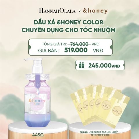  DẦU XẢ &HONEY COLOR CHUYÊN DỤNG CHO TÓC NHUỘM - A654 