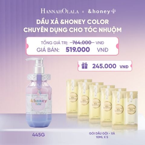  DẦU XẢ &HONEY COLOR CHUYÊN DỤNG CHO TÓC NHUỘM - A654 