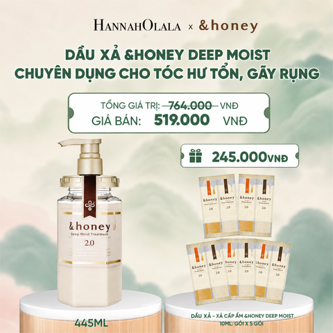  DẦU XẢ &HONEY DEEP MOIST CHUYÊN DỤNG CHO TÓC HƯ TỔN, GÃY RỤNG - A650 