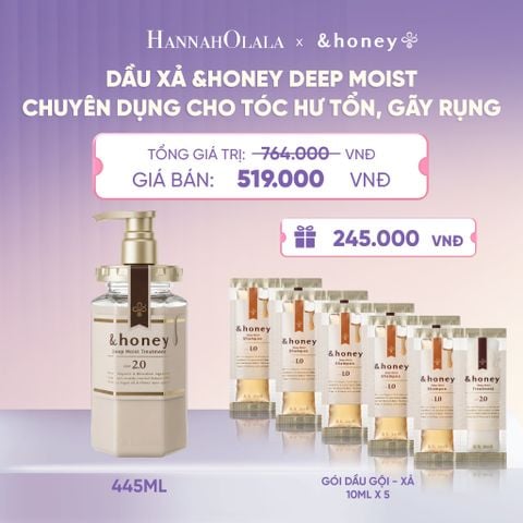  DẦU XẢ &HONEY DEEP MOIST CHUYÊN DỤNG CHO TÓC HƯ TỔN, GÃY RỤNG - A650 