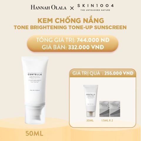  M62_DEAL 2: SKIN1004 KEM CHỐNG NẮNG MADAGASCAR CENTELLA TONE BRIGHTENING TONE-UP SUNCREEN SPF50+ PA++++ 50ML (IP04) 