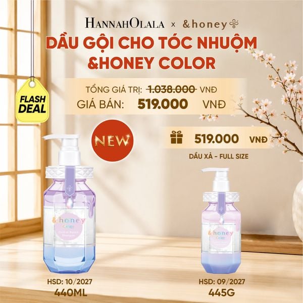  [NEW] DẦU GỘI &HONEY COLOR BẢO VỆ TÓC NHUỘM CHUYÊN DỤNG CHO TÓC NHUỘM 