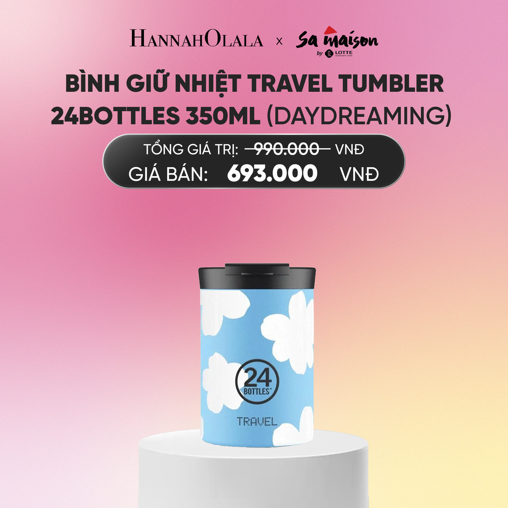  FLASH DEAL 2: BÌNH GIỮ NHIỆT TRAVEL TUMBLER 24BOTTLES 350ML_A625 