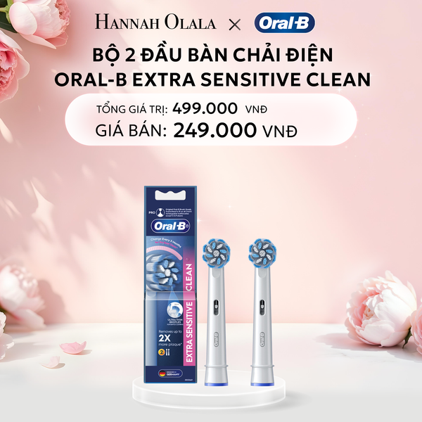  E284: DEAL 6: ĐẦU BÀN CHẢI ORAL-B EXTRA SENSITIVE CLEAN EB60X 