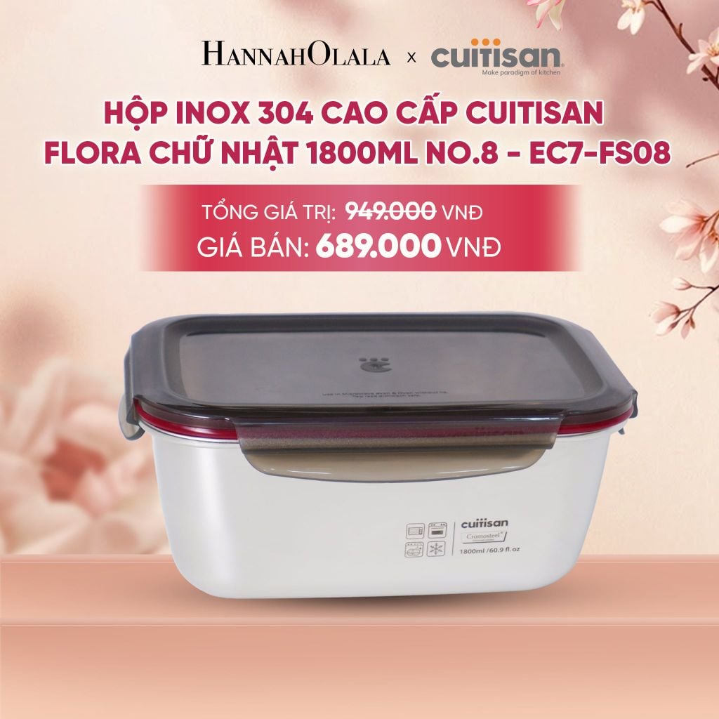  HỘP INOX 304 CAO CẤP CUITISAN FLORA - DEAL 2 - A1859 