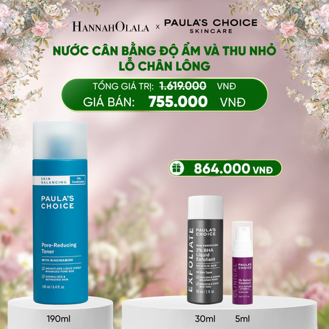  DEAL 10: NƯỚC CÂN BẰNG ĐỘ ẨM VÀ ĐIỀU CHỈNH LỖ CHÂN LÔNG 190ML 