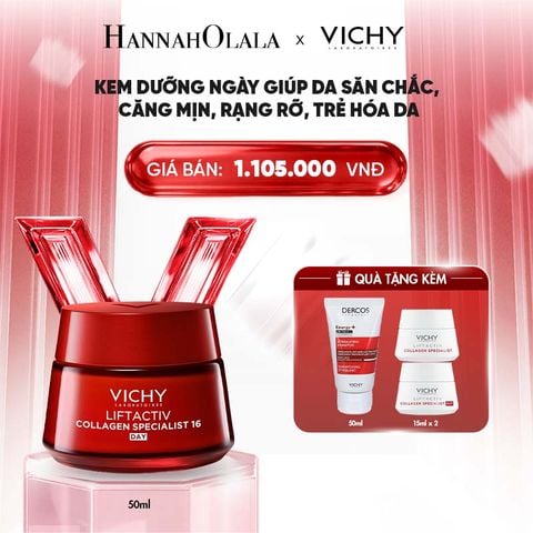  KEM DƯỠNG NGÀY VICHY COLLAGEN 16 GIÚP DA SĂN CHẮC, CĂNG MỊN, RẠNG RỠ, TRẺ HÓA DA 50ML - B91 