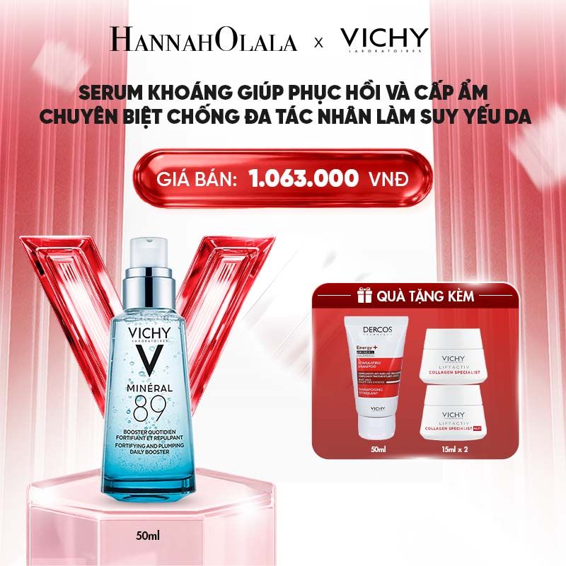  SERUM KHOÁNG GIÚP PHỤC HỒI VÀ CẤP ẨM VICHY MINERAL 89 50ML - B92 