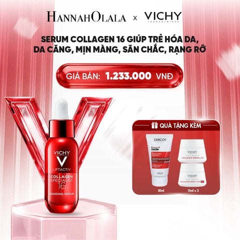  SERUM COLLAGEN 16 GIÚP TRẺ HÓA DA, DA CĂNG, MỊN MÀNG, SĂN CHẮC, RẠNG RỠ 30ML - B93 