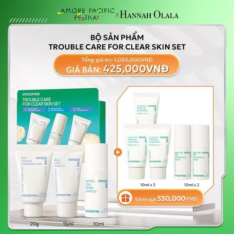  DEAL 14: BỘ SẢN PHẨM TROUBLE CARE FOR CLEAR SKIN SET 