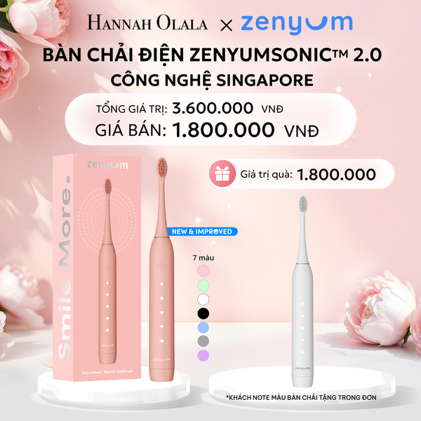  E867: DEAL 2: [MUA 1 TẶNG 1] BÀN CHẢI ĐIỆN ZENYUM SONIC 2.0 - CÔNG NGHỆ SINGAPORE 