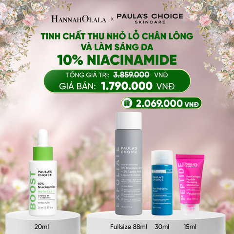  DEAL 5: TINH CHẤT THU NHỎ LỖ CHÂN LÔNG VÀ LÀM SÁNG DA 10% NIACINAMIDE 20ML 