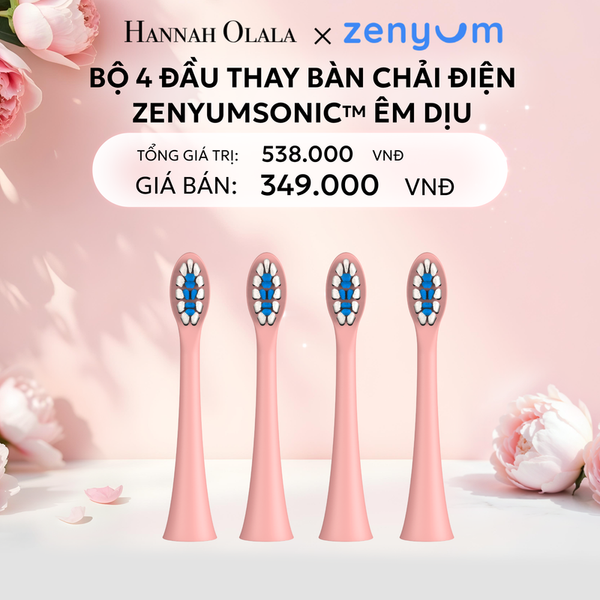  E890: DEAL 5: HỘP 4 ĐẦU BÀN CHẢI ZENYUM SONIC PHIÊN BẢN ÊM DỊU 