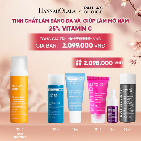  TINH CHẤT LÀM SÁNG DA VÀ MỜ NÁM CHUYÊN SÂU VỚI 25% VITAMIN C + GLUTATHIONE CLINICAL SERUM 30ML - DEAL 6 - A1738 