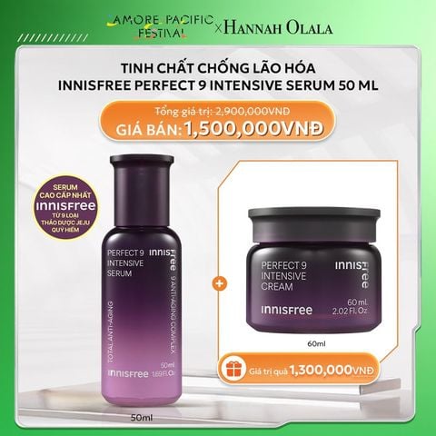  DEAL 8: TINH CHẤT CHỐNG LÃO HÓA INNISFREE PERFECT 9 INTENSIVE SERUM 50 ML 