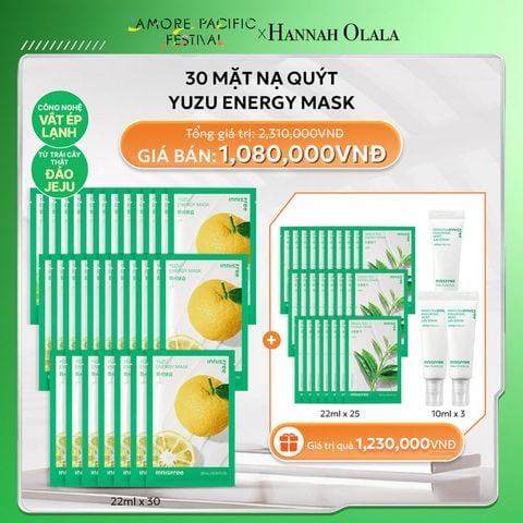  DEAL 9: 30 MẶT NẠ QUÝT YUZU ENERGY MASK 