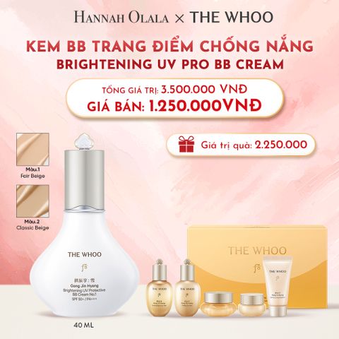 D19_DEAL11: PHIÊN BẢN 2025 - KEM BB TRANG ĐIỂM CHỐNG NẮNG WHOO SEOL BRIGHT UV PRO BB CREAM 40ML 