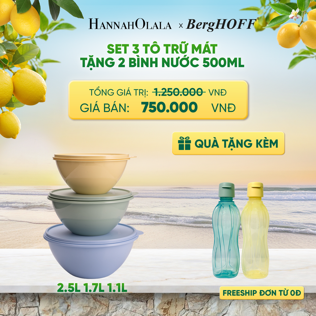  SET 3 TÔ TRỮ MÁT TẶNG 2 BÌNH NƯỚC - DEAL 11 