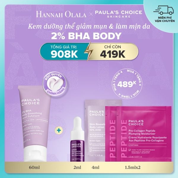  DEAL 12: KEM DƯỠNG THỂ GIÚP LOẠI BỎ TẾ BÀO DA CHẾT VÀ MỀM MỊN DA 2% BHA 60ML 