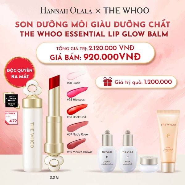  D23_DEAL13: NEW - SON DƯỠNG CẢI THIỆN NẾP NHĂN MÔI THE WHOO ESSENTIAL LIP GLOW BALM 