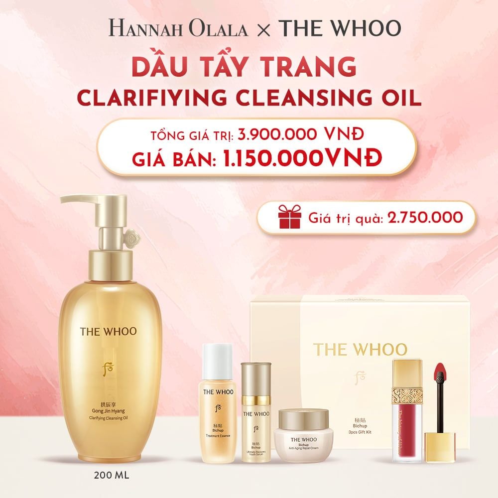  D29_DEAL16: DẦU TẨY TRANG THE WHOO GONG JIN HYANG CLARIFIYING CLEANSING OIL 200ML 