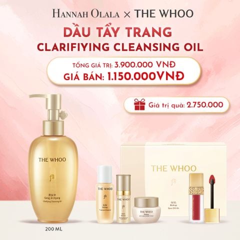  D29_DEAL16: DẦU TẨY TRANG THE WHOO GONG JIN HYANG CLARIFIYING CLEANSING OIL 200ML 
