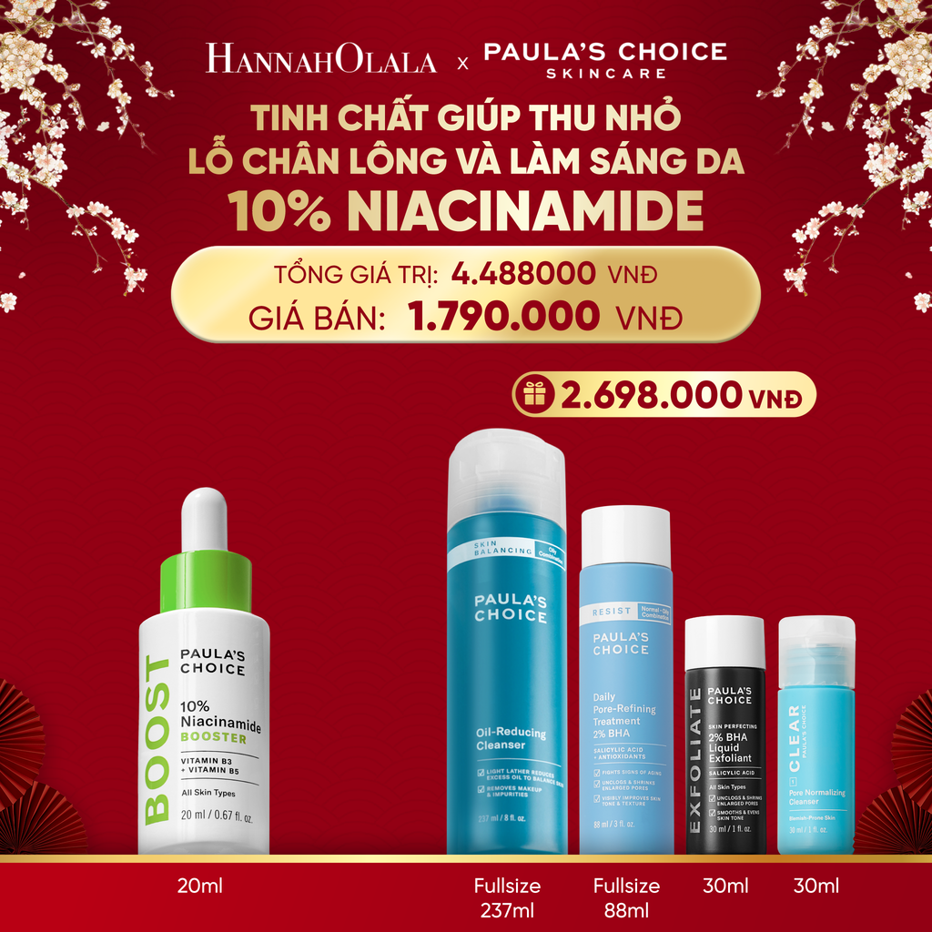  DEAL 17: TINH CHẤT THU NHỎ LỖ CHÂN LÔNG VÀ LÀM SÁNG DA 10% NIACINAMIDE 20ML 