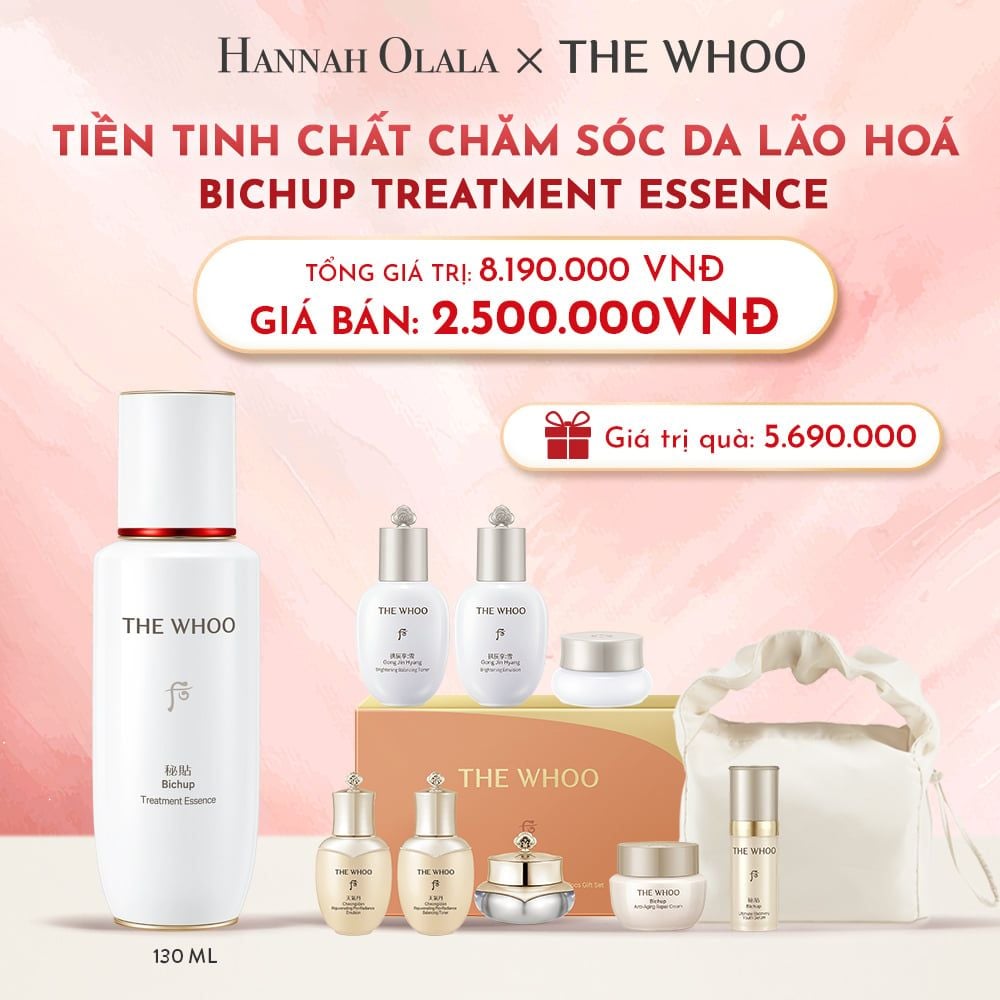  D31_DEAL18: BỘ TIỀN TINH CHẤT CHĂM SÓC DA LÃO HOÁ THE WHOO BICHUP TREATMENT ESSENCE 130ML 