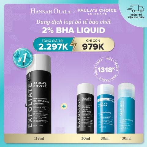  DEAL 1: DUNG DỊCH TẨY TẾ BÀO CHẾT PAULA'S CHOICE 2% BHA 118 ML 