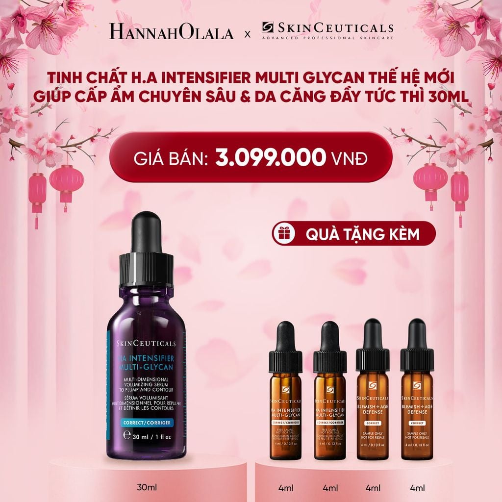  A27_DEAL 1 TINH CHẤT H.A INTENSIFIER MULTI GLYCAN THẾ HỆ MỚI GIÚP CẤP ẨM CHUYÊN SÂU & DA CĂNG ĐẦY TỨC THÌ 30ML 