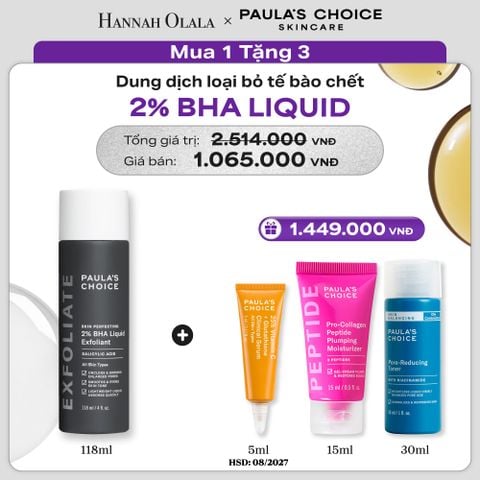  DUNG DỊCH TẨY TẾ BÀO CHẾT PAULA'S CHOICE 2% BHA 118ML - DEAL 01 