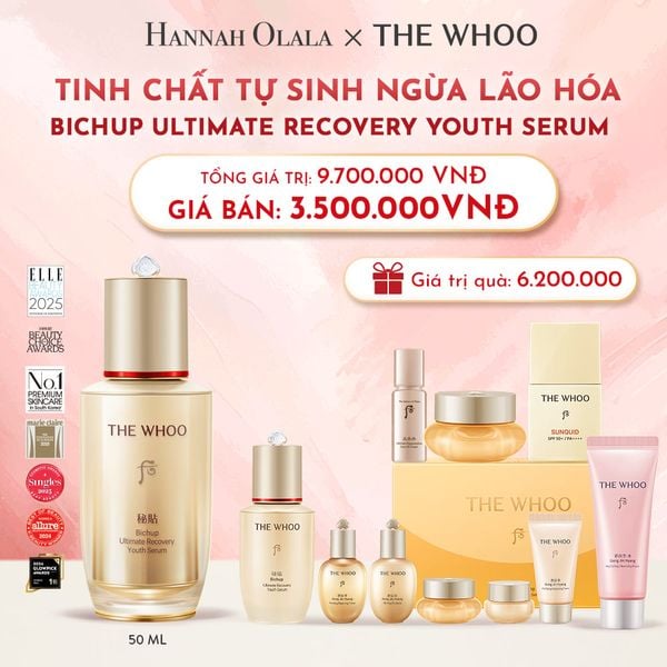  D17_DEAL01: TINH CHẤT TỰ SINH NGỪA LÃO HÓA THẾ HỆ THỨ 4 THE WHOO BICHUP ULTIMATE RECOVERY YOUTH SERUM 50ML 