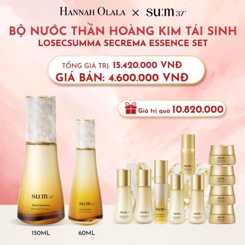  D14_DEAL28: BỘ NƯỚC THẦN HOÀNG KIM TÁI SINH SU:M37 LOSECSUMMA SECREMA ESSENCE SET 