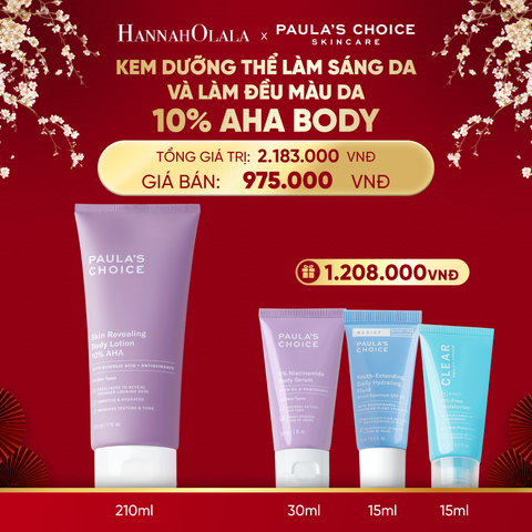  DEAL 2: KEM DƯỠNG THỂ LÀM SÁNG DA VÀ LÀM ĐỀU MÀU DA SKIN REVEALING BODY LOTION 10% AHA 210ML 