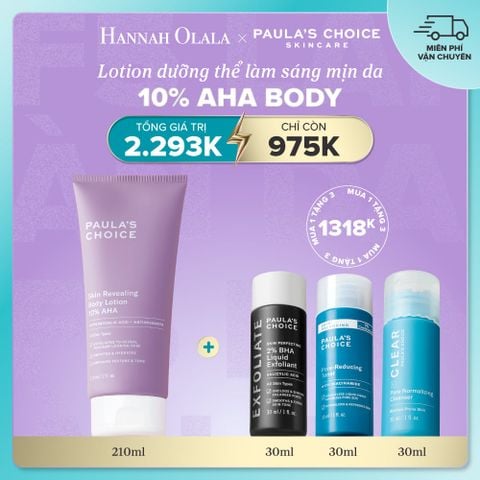  DEAL 2: KEM DƯỠNG THỂ LÀM SÁNG DA VÀ LÀM ĐỀU MÀU DA SKIN REVEALING BODY LOTION 10% AHA 210ML 
