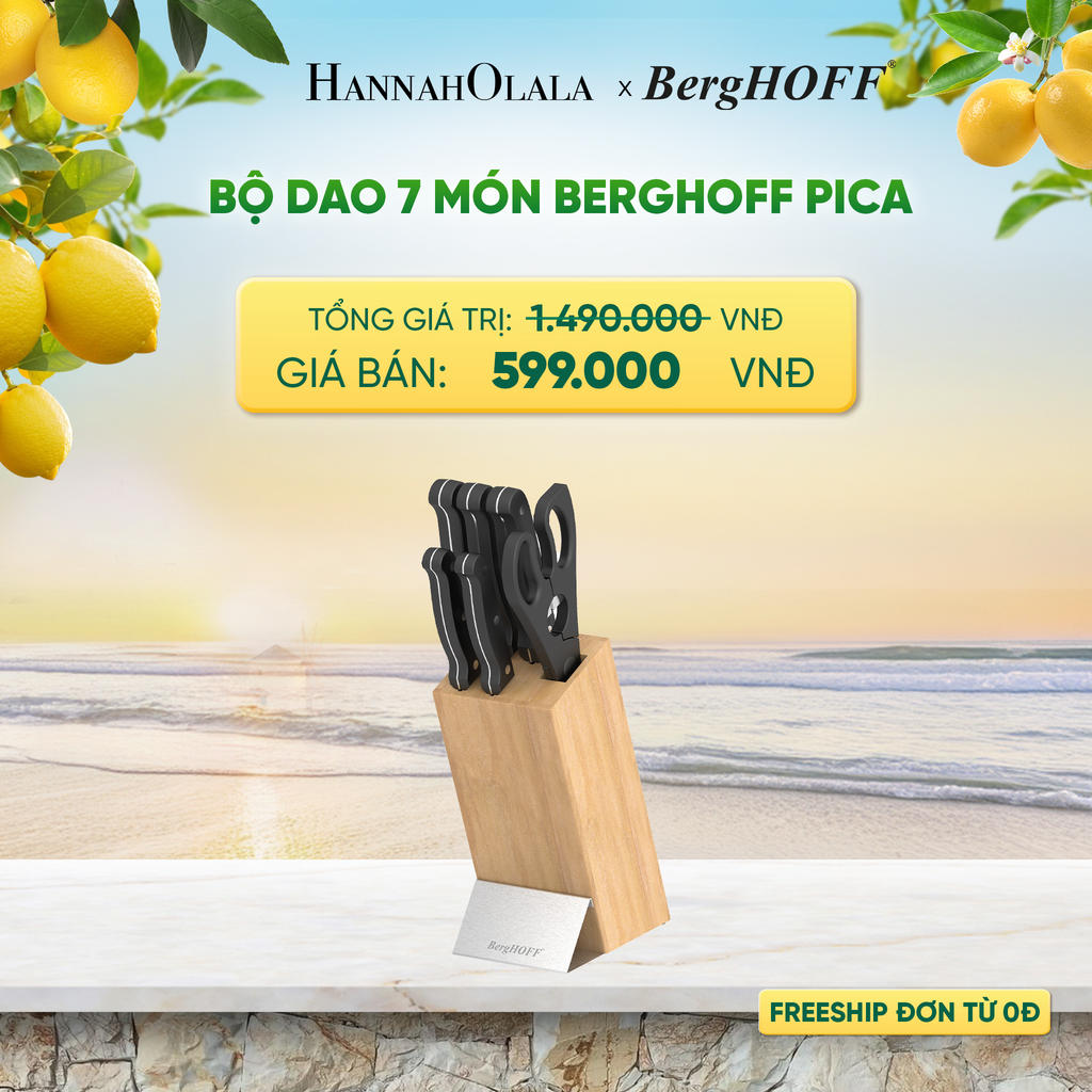  BỘ DAO 7 MÓN BERGHOFF PICA - DEAL 30 