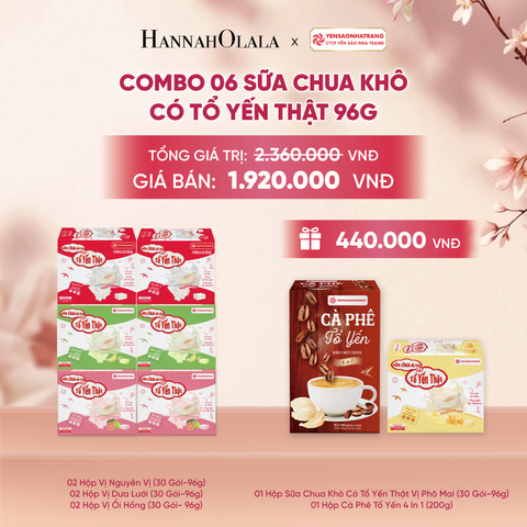  COMBO 06 SỮA CHUA KHÔ CÓ TỔ YẾN THẬT 96G - DEAL 3 - A429 