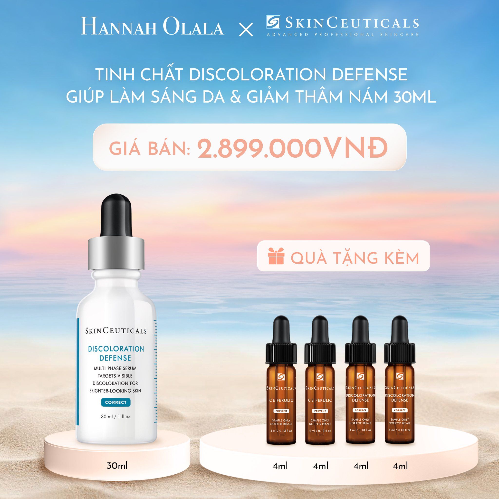  DEAL 3 TINH CHẤT DISCOLORATION DEFENSE GIÚP LÀM SÁNG DA & GIẢM THÂM NÁM 30ML 