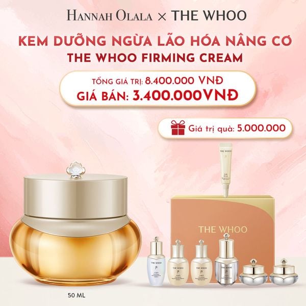  DEAL05: KEM DƯỠNG NGỪA LÃO HÓA NÂNG CƠ THE WHOO FIRMING CREAM 50ML 
