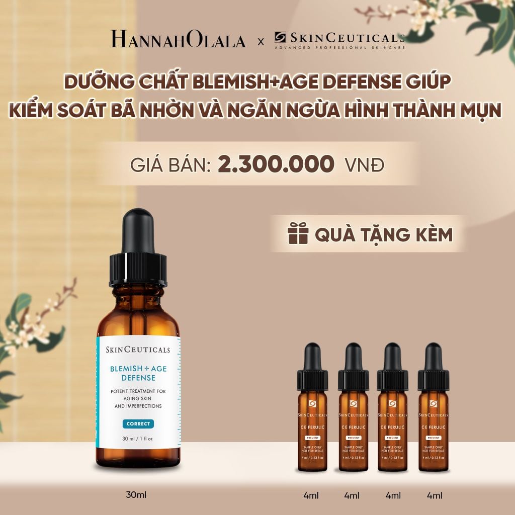  DƯỠNG CHẤT BLEMISH+AGE DEFENSE GIÚP KIỂM SOÁT BÃ NHỜN VÀ NGĂN NGỪA HÌNH THÀNH MỤN 