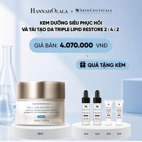  KEM DƯỠNG SIÊU PHỤC HỒI VÀ TÁI TẠO DA SKINCEUTICALS TRIPLE LIPID RESTORE 2 : 4 : 2 (48ML) DEAL 6 - D59 