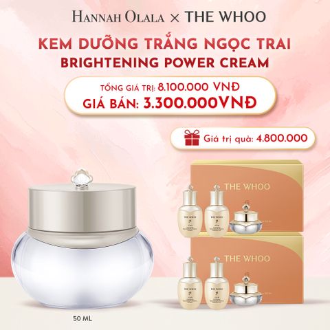  D37_DEAL06: KEM DƯỠNG TRẮNG NGỌC TRAI THE WHOO BRIGHTENING POWER CREAM 50ML 