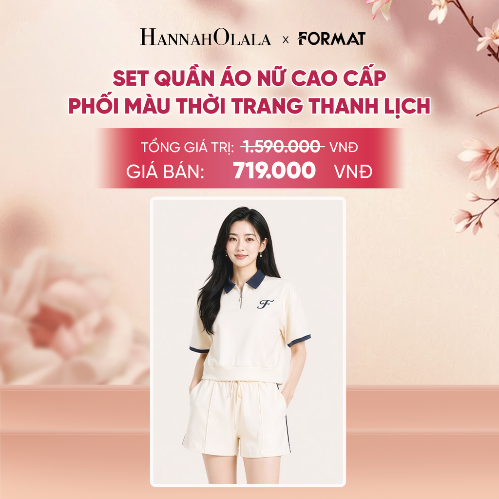  SET QUÂN ÁO NỮ FORMAT CAO CẤP PHỐI MÀU THỜI TRANG THANH LỊCH VẢI THÊU TRANG TRÍ - 10006281 _ DEAL 6 - A2219 