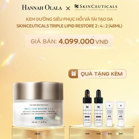  DEAL 6: KEM DƯỠNG SIÊU PHỤC HỒI VÀ TÁI TẠO DA SKINCEUTICALS TRIPLE LIPID RESTORE 2 : 4 : 2 (48ML) 